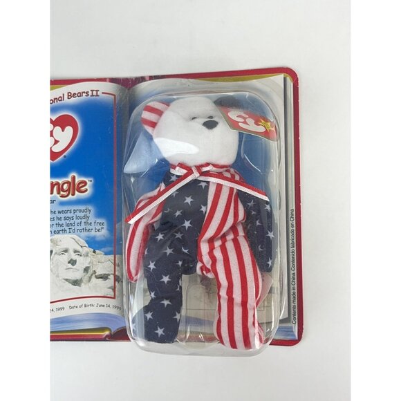 TY Teenie BEANIE BABIES "Spangle The BEAR" International 1999 Bears McDonalds - Picture 8 of 11